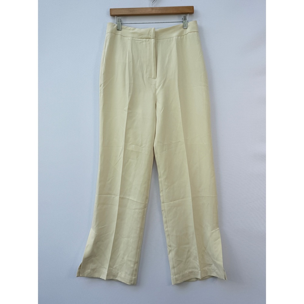 Commense Cream Wide-Leg Dress Pants